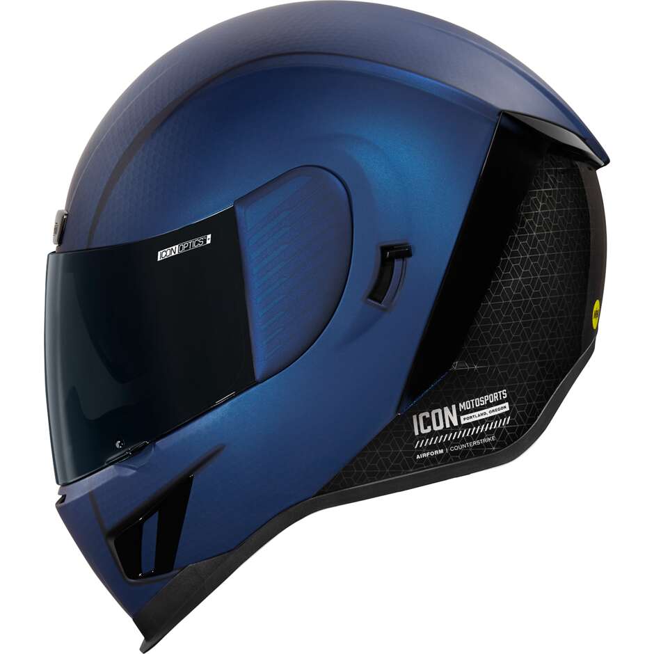 Casque moto intégral Icon AIRFORM Counterstrike MIP Bleu Vente en Ligne ...
