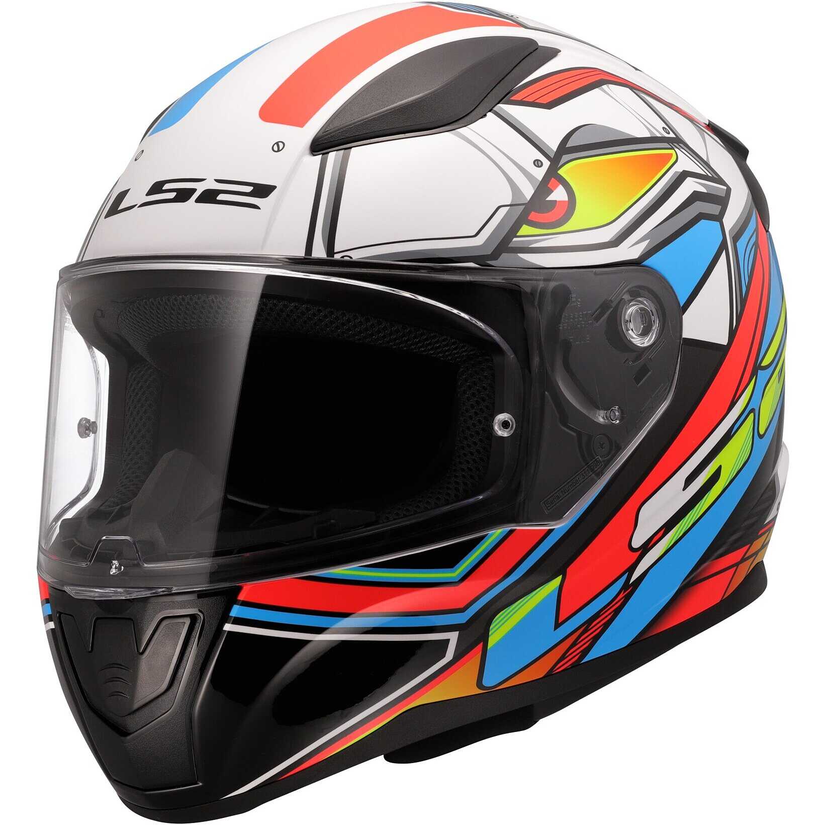 Casque Moto Intégral LS2 RAPID Blanc - Taille M - Polycarbonate, écran Anti-rayures