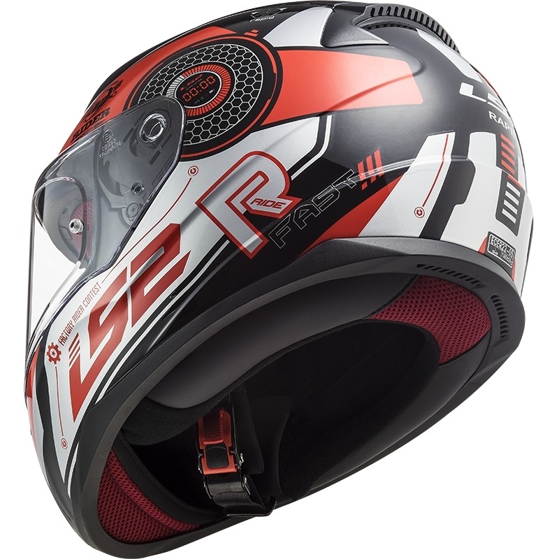 LS2 casque intégral LS2 FF353 RAPID STRATUS GLOSS BLACK RED taille M  neuf 