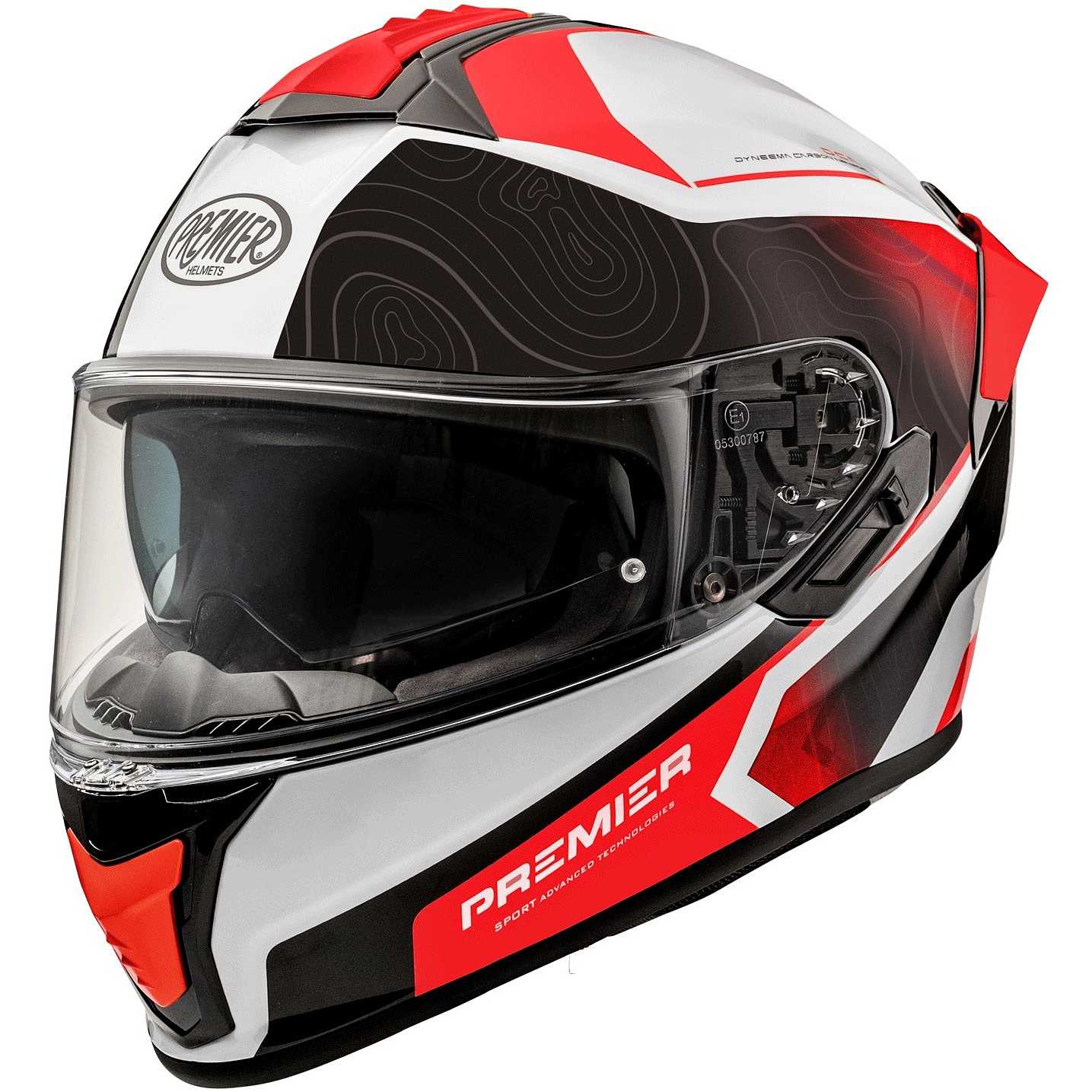 Casque Moto Jet en Carbone Premier VINTAGE PLATINUM ED. CARBONE EX ROUGE  CHROMÉ Vente en Ligne 