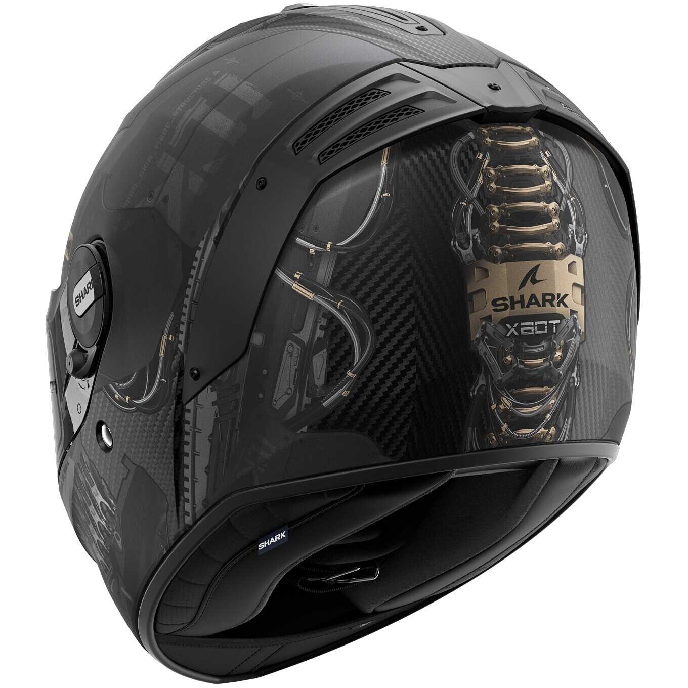 écran Pinlock Fourni Casque Intégral Moto SHARK Spartan - Fibre De Verre Anthracite Mat Casque Confort Lunettes Système EasyFit