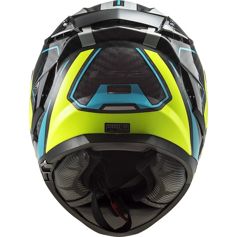 Casque Intégral Moto - LS2 FF327 Challenger Carbon Fold Jaune