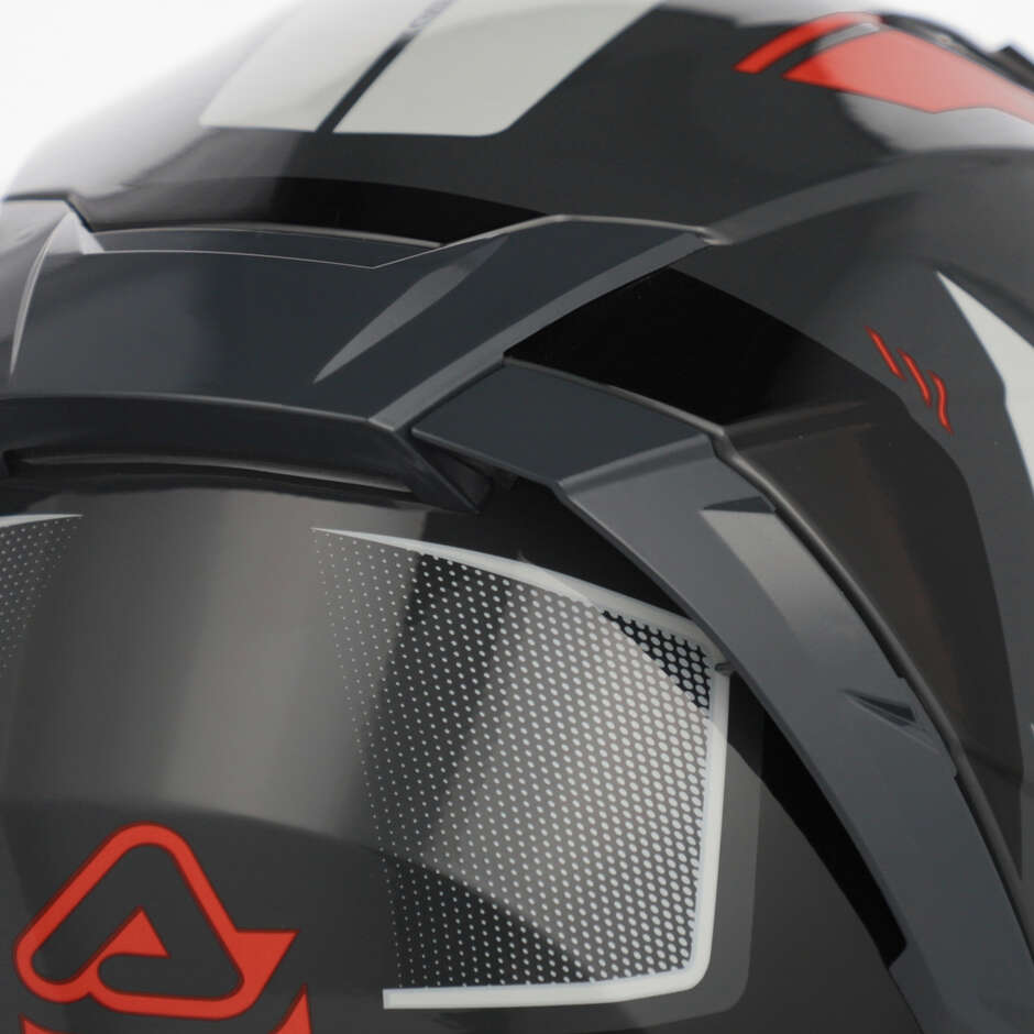 Casque moto intégral ACERBIS X-WAY orange gris