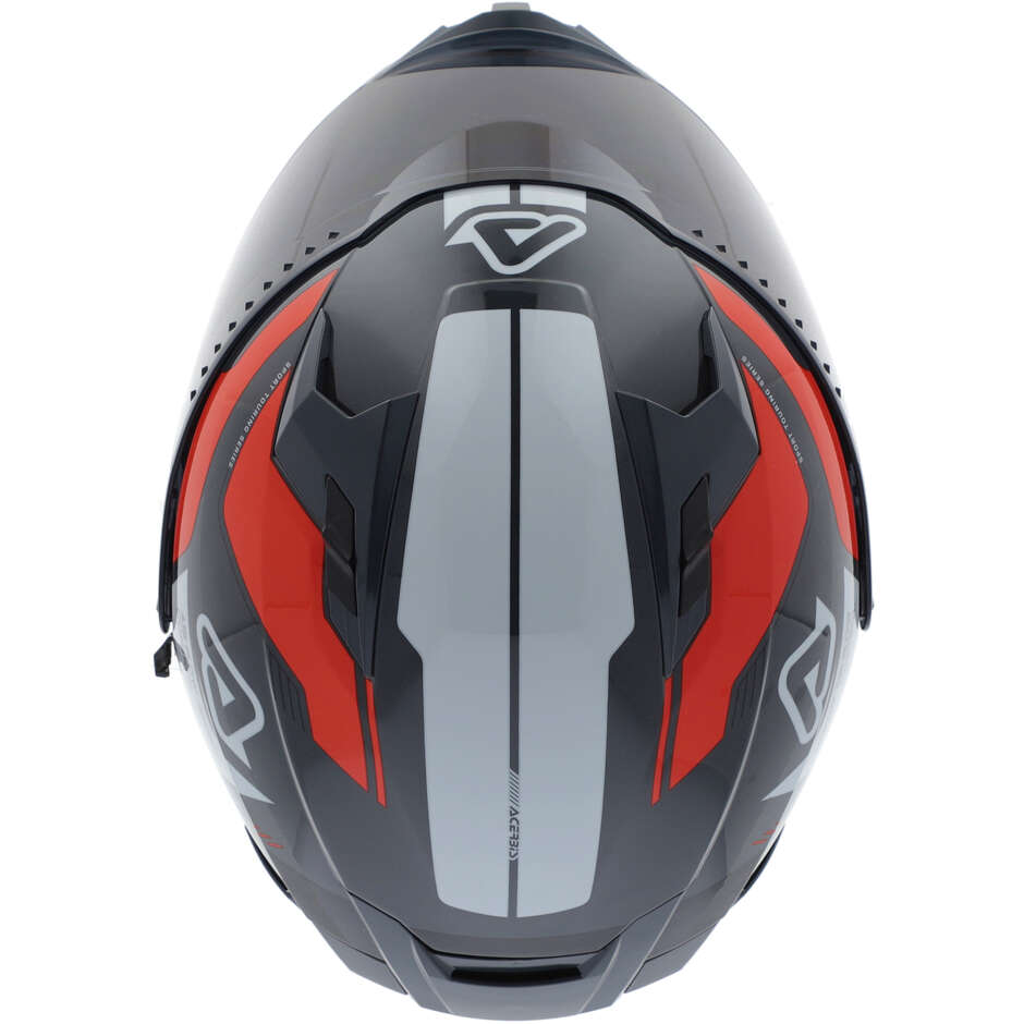 Casque moto intégral ACERBIS X-WAY orange gris