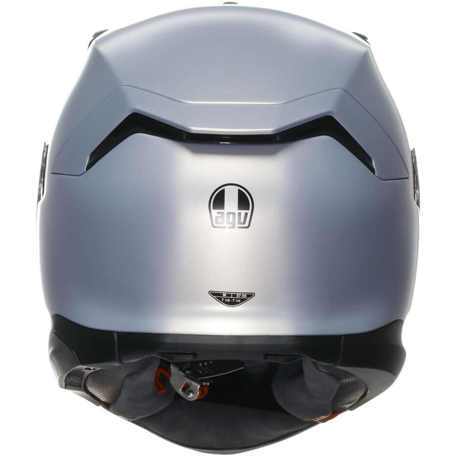 Casque moto intégral Agv K7 MONO Matt Prisma Silver