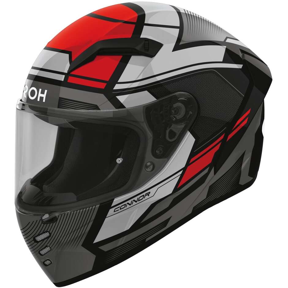 Casque moto intégral Airoh CONNOR EGO rouge brillant