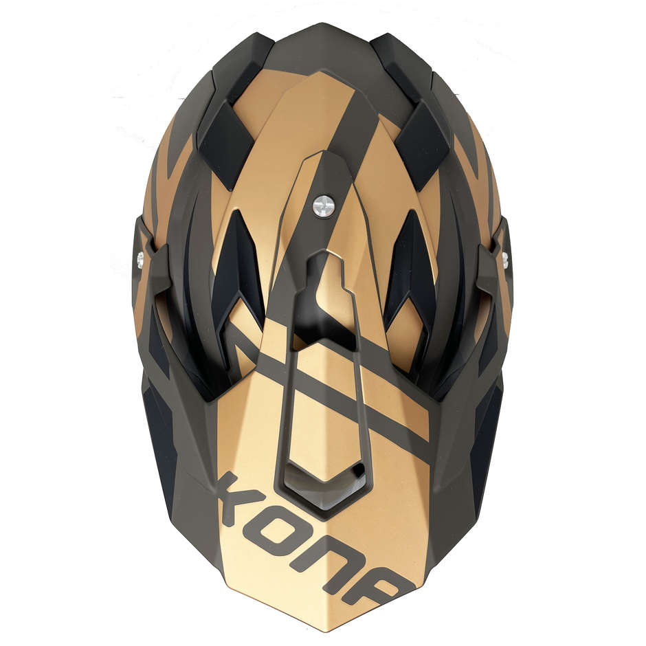 Casque Moto Intégral All Road Vemar Kona Desert Matt Bronze