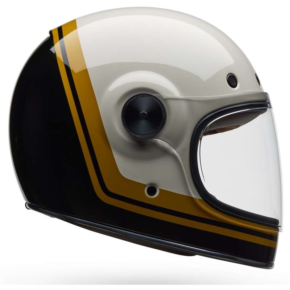 Casque moto intégral Bell Bullitt GT Wander Vintage blanc noir