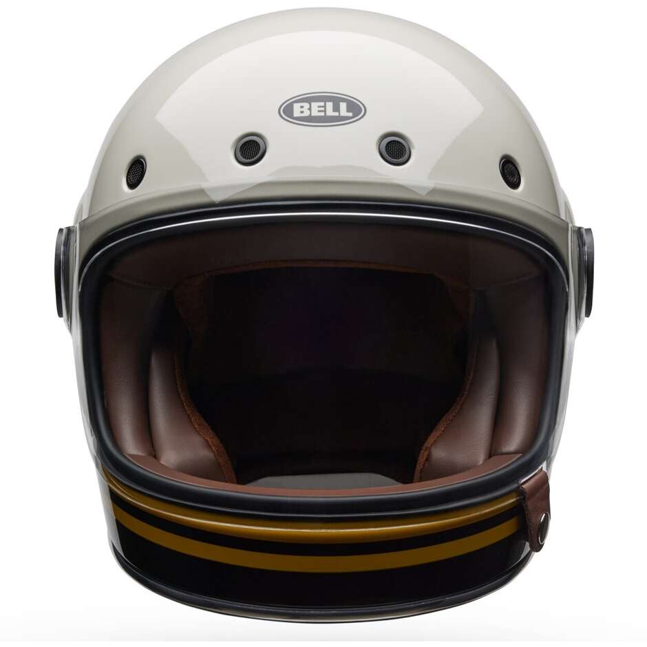 Casque moto intégral Bell Bullitt GT Wander Vintage blanc noir