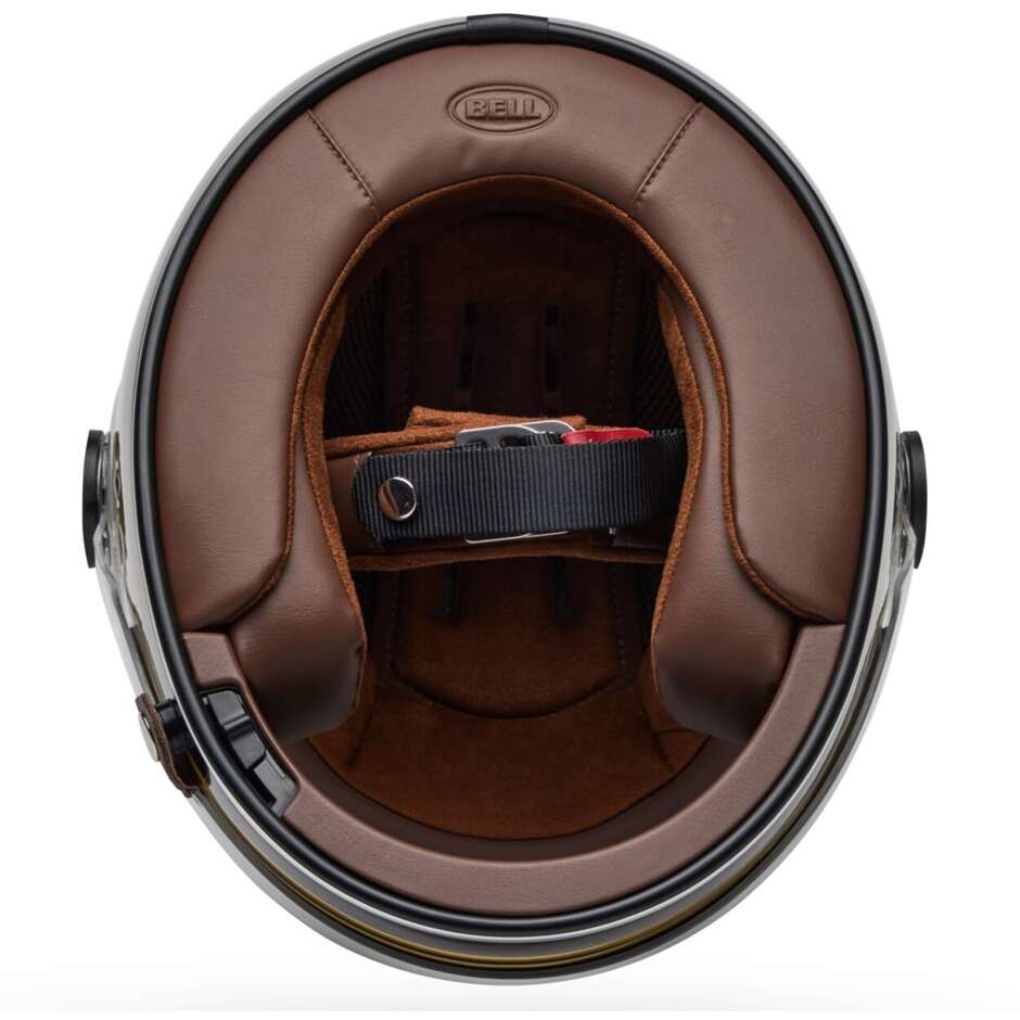Casque moto intégral Bell Bullitt GT Wander Vintage blanc noir