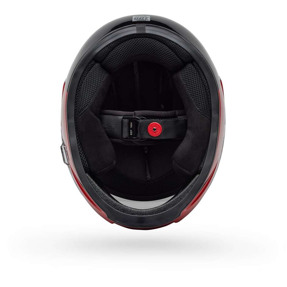 Casque moto intégral Bell ELIMINATOR MENACE Rouge Noir