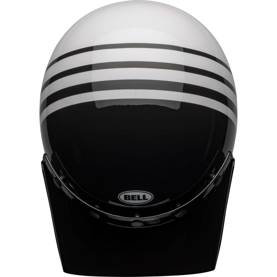 Casque Moto Intégral Bell MOTO-3 REVERB Blanc Noir