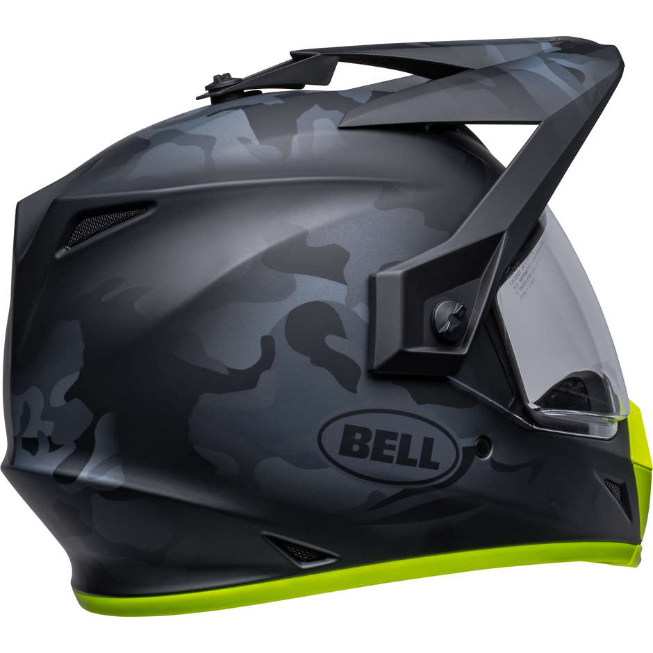 Casque Moto Intégral Bell MX-9 ADVENTURE MIPS STEALTH Camo Noir Mat Fluo