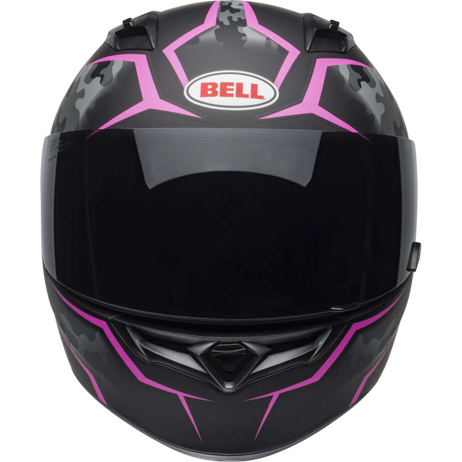 Casque Moto Intégral Bell QUALIFIER STEALTH HELMET Camo Noir Rose Opaque