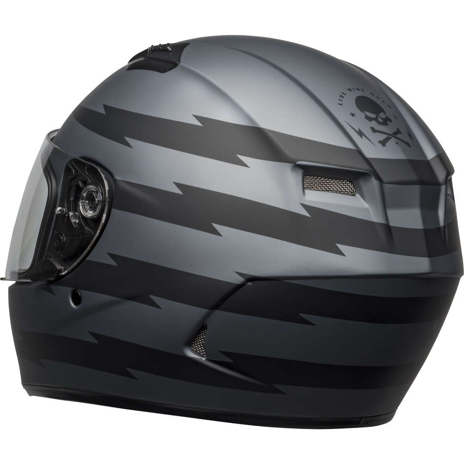 Casque Moto Intégral Bell QUALIFIER Z-RAY Gris Noir Mat
