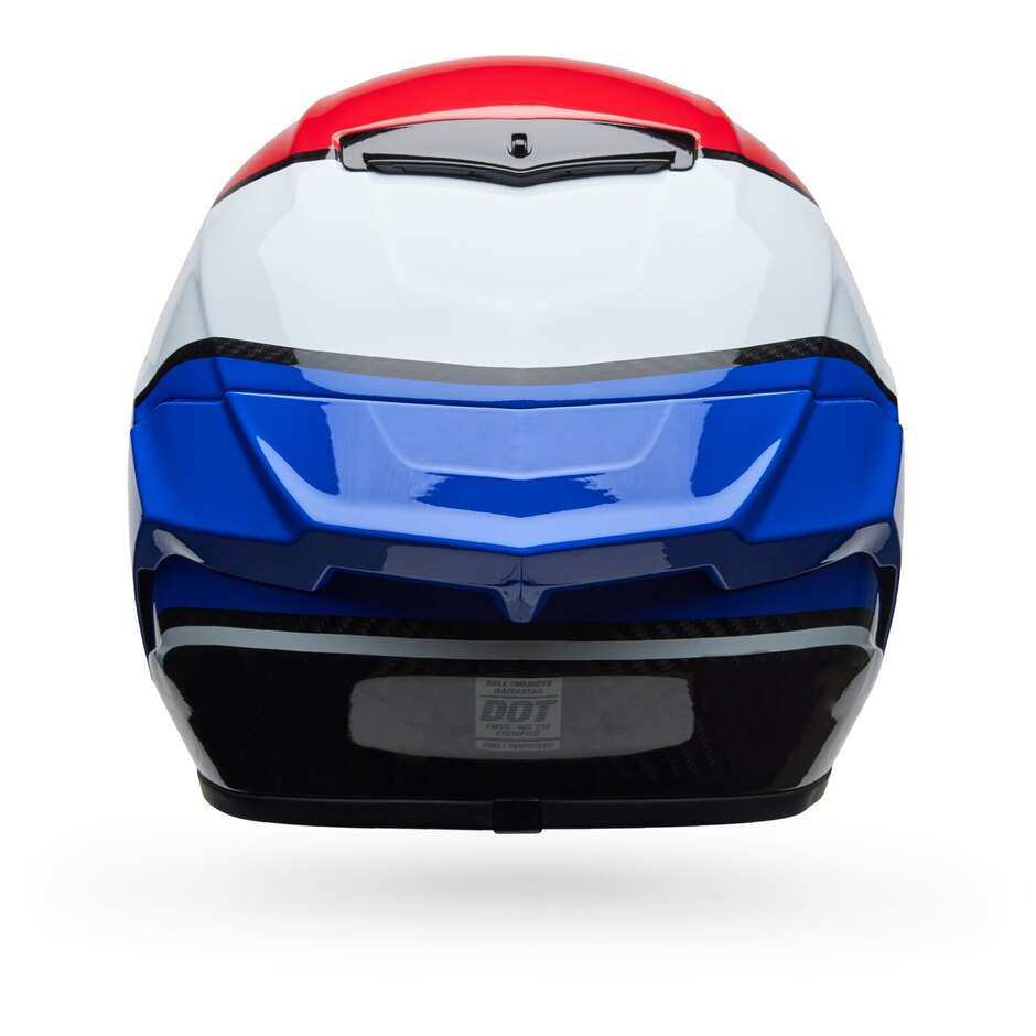 Casque moto intégral Bell RACE STAR FLEX DLX ROLAND SAND OLD GLORY Rouge Bleu