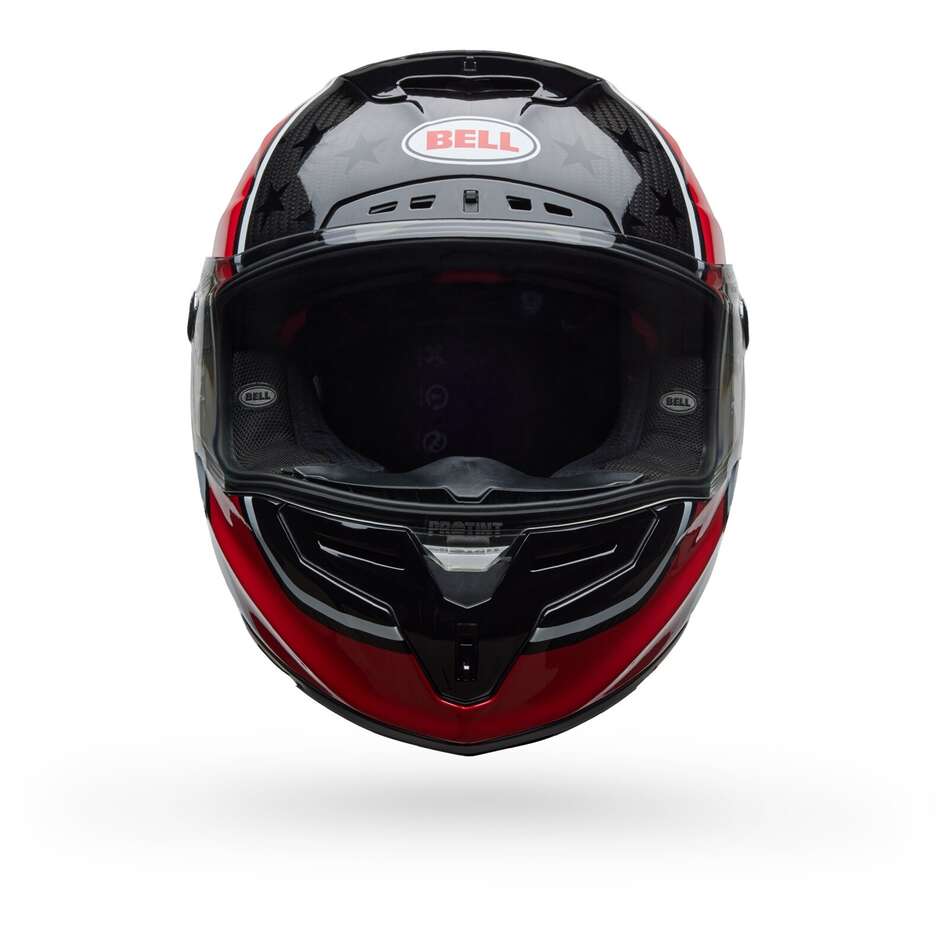 Casque moto intégral Bell RACE STAR FLEX DLX ROLAND SAND OLD GLORY Rouge Bleu