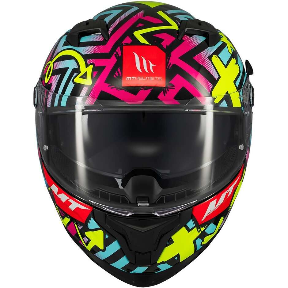 Casque moto intégral brillant Mt Helmets BRAKER SV CRAZY TEDDY B7
