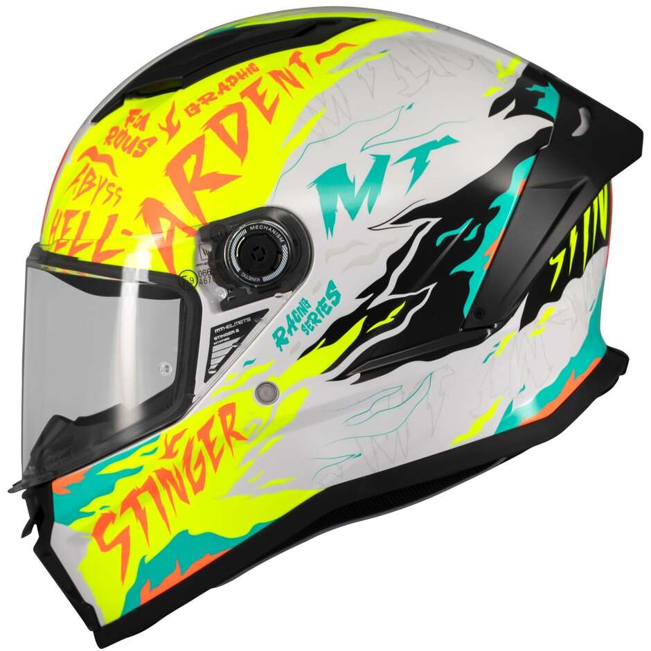 Casque moto intégral brillant Mt Helmets STINGER 2 ARDENT A3
