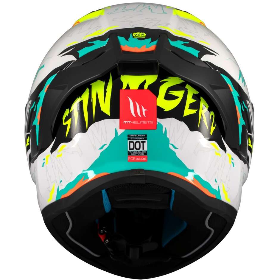 Casque moto intégral brillant Mt Helmets STINGER 2 ARDENT A3
