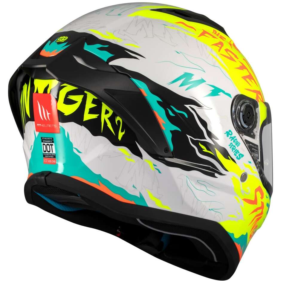 Casque moto intégral brillant Mt Helmets STINGER 2 ARDENT A3