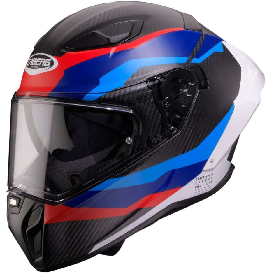 Casque moto intégral Caberg DRIFT EVO 2 MATT CARBON MSPORT