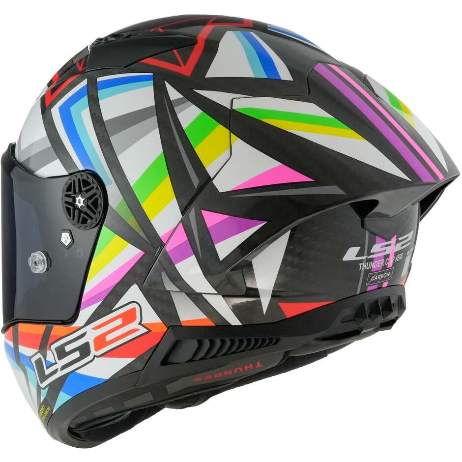Casque Moto Intégral Carbone Ls2 FF805 THUNDER C GP FLASH Noir Brillant