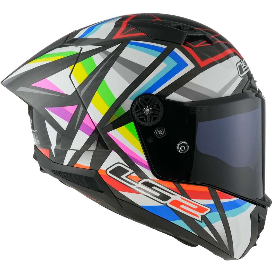 Casque Moto Intégral Carbone Ls2 FF805 THUNDER C GP FLASH Noir Brillant