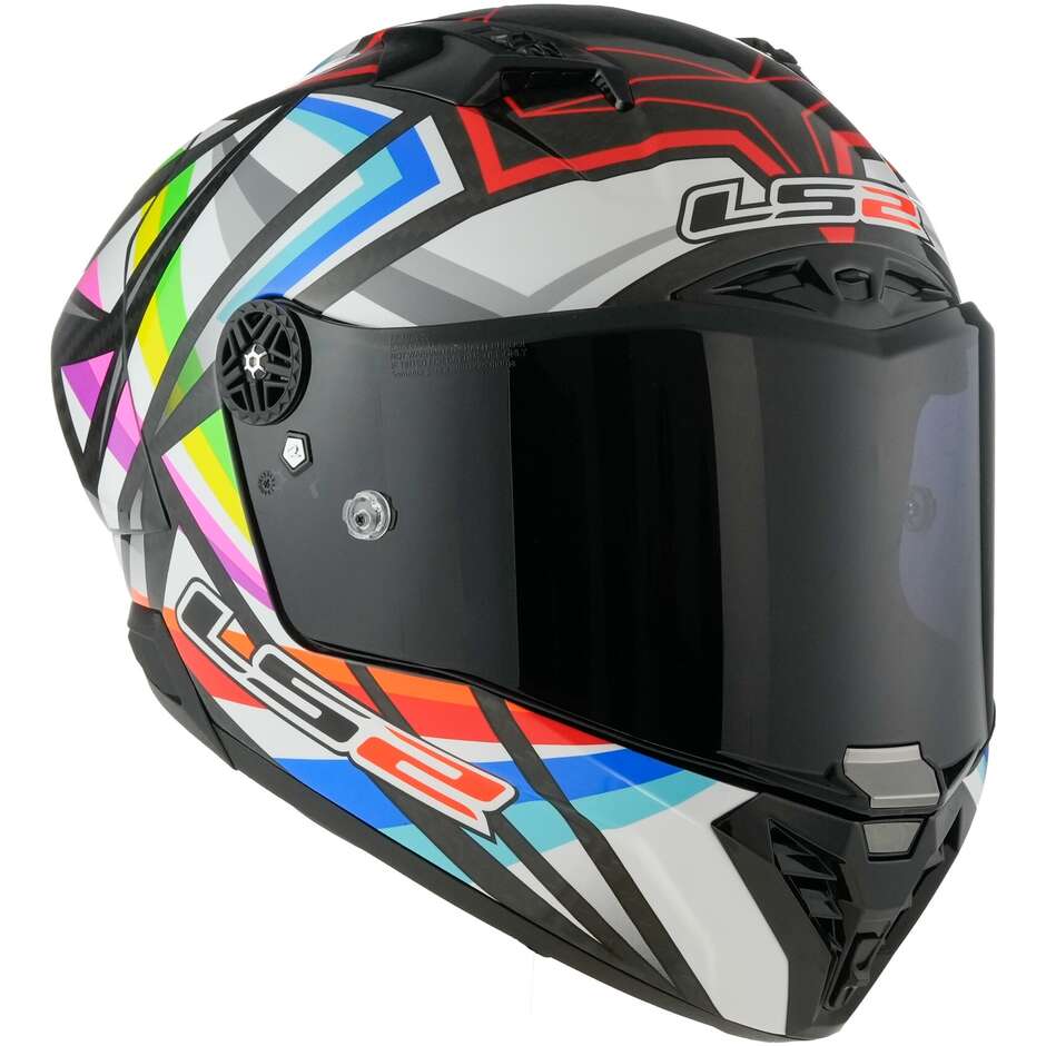 Casque Moto Intégral Carbone Ls2 FF805 THUNDER C GP FLASH Noir Brillant