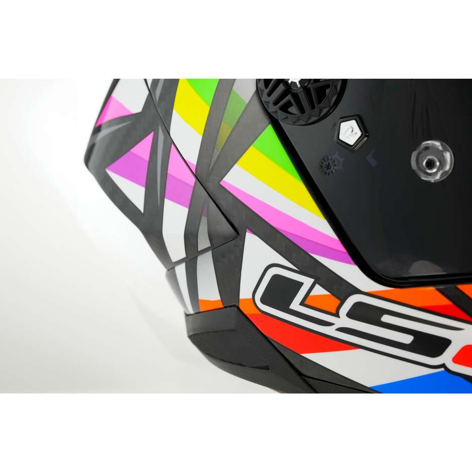 Casque Moto Intégral Carbone Ls2 FF805 THUNDER C GP FLASH Noir Brillant