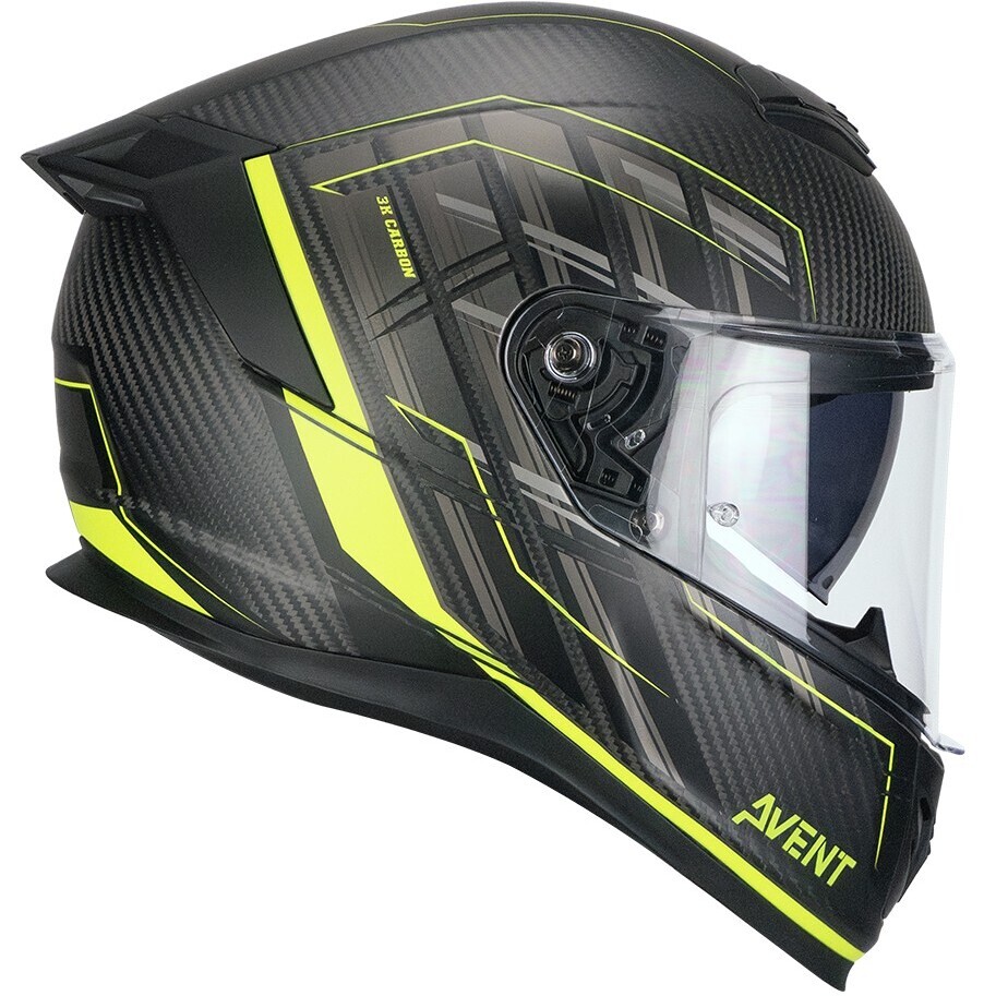 Casque Moto Intégral CGM 361G AVENT PRO SPORT Carbone Jaune Fluo mat