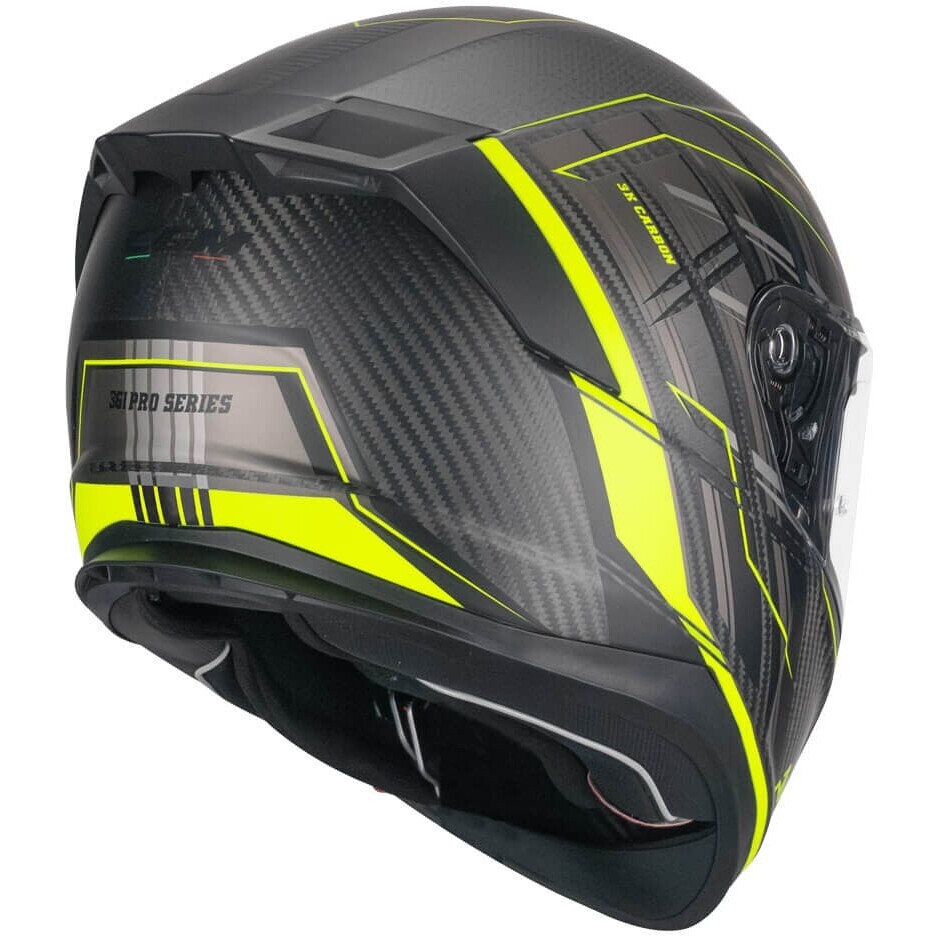 Casque Moto Intégral CGM 361G AVENT PRO SPORT Carbone Jaune Fluo mat