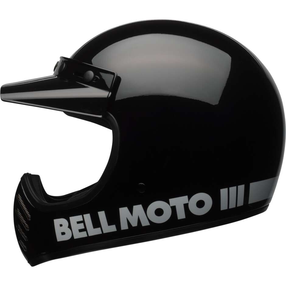 Casque Moto Intégral Custom Bell MOTO-3 CLASSIC Noir S