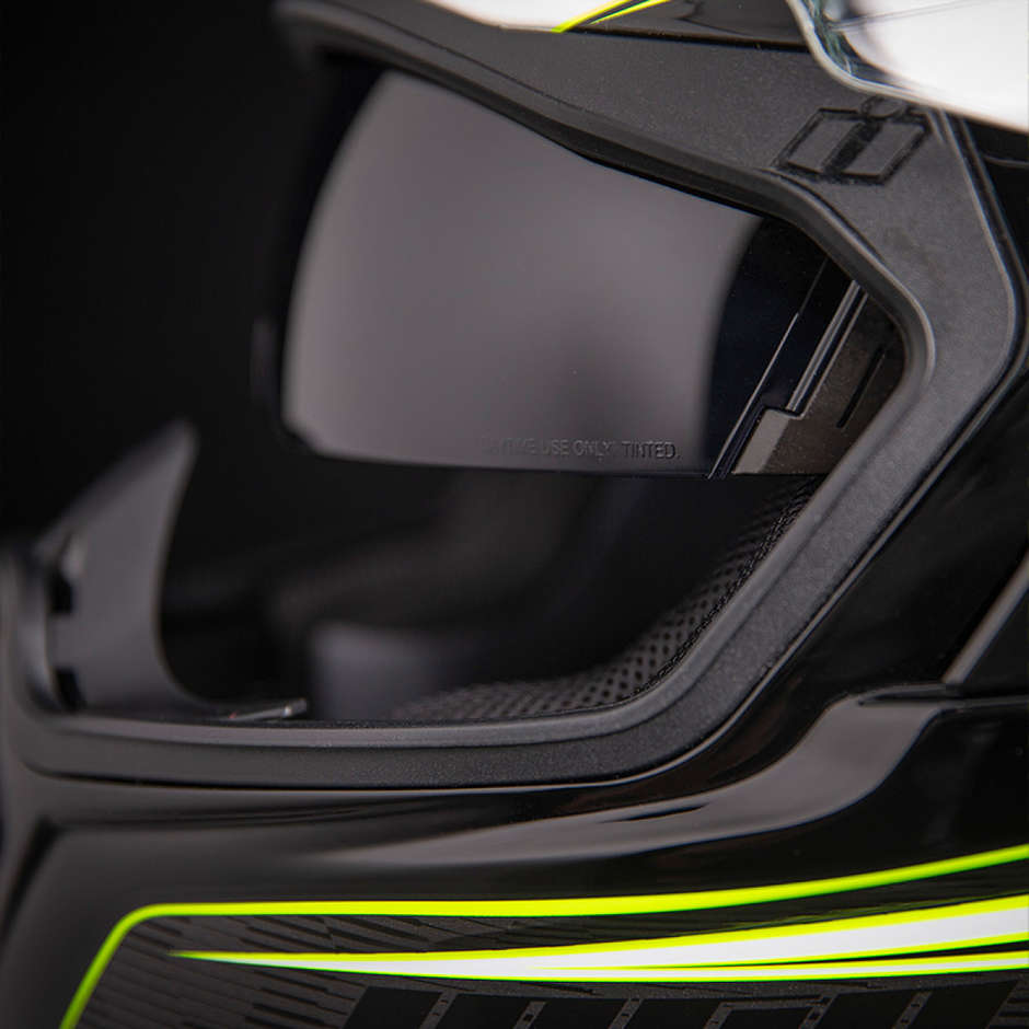 Casque Moto Intégral Double Visor Icon AIRFLITE Raceflit Bleu