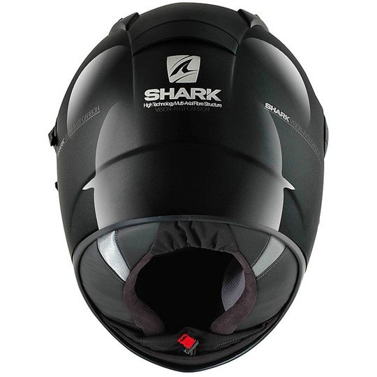 Casque moto intégral Double Visor Shark VISION R 2 BLANK Glossy Black