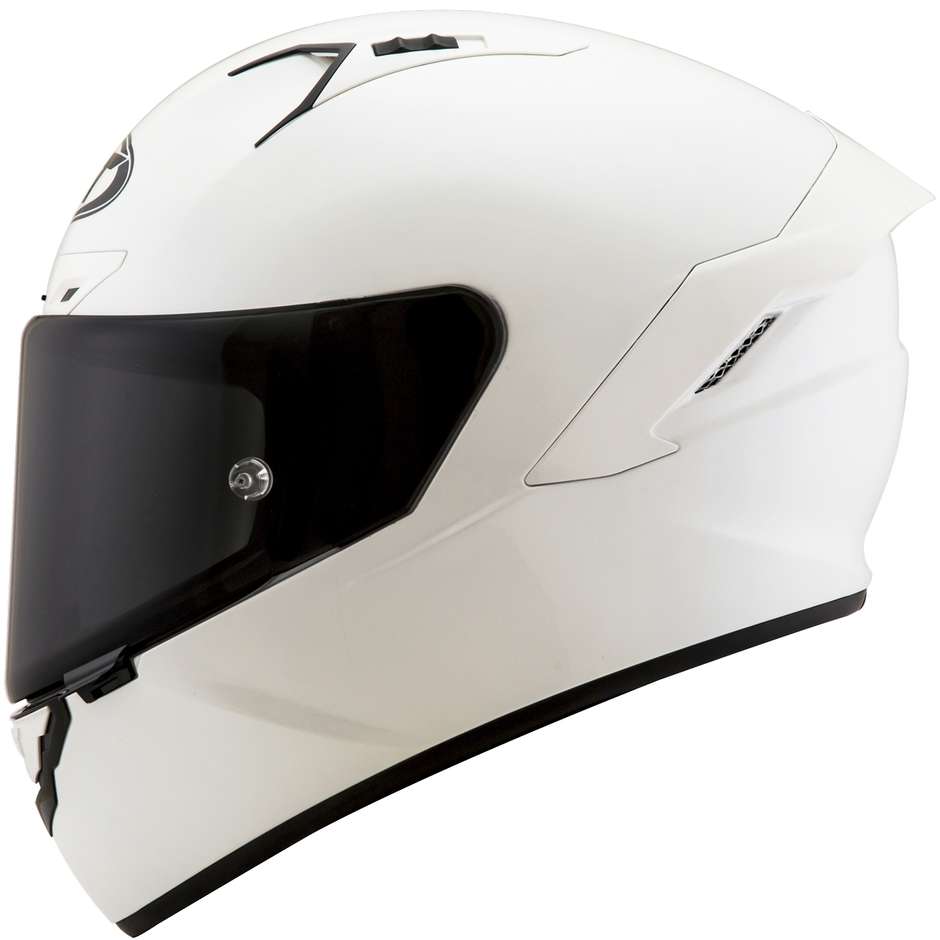 Casque Moto Intégral En Fibre KYT NX RACE PLAIN Blanc