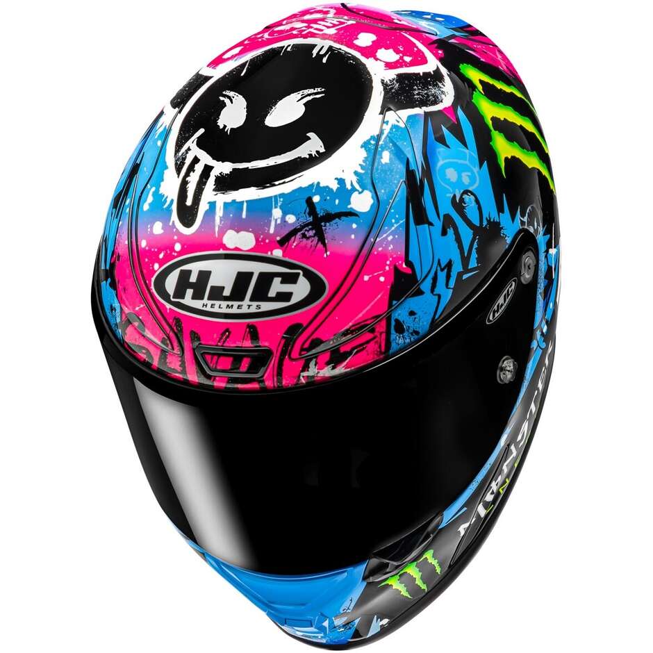 Casque moto intégral Hjc RPHA1 QUARTARARO LE MANS II MC28