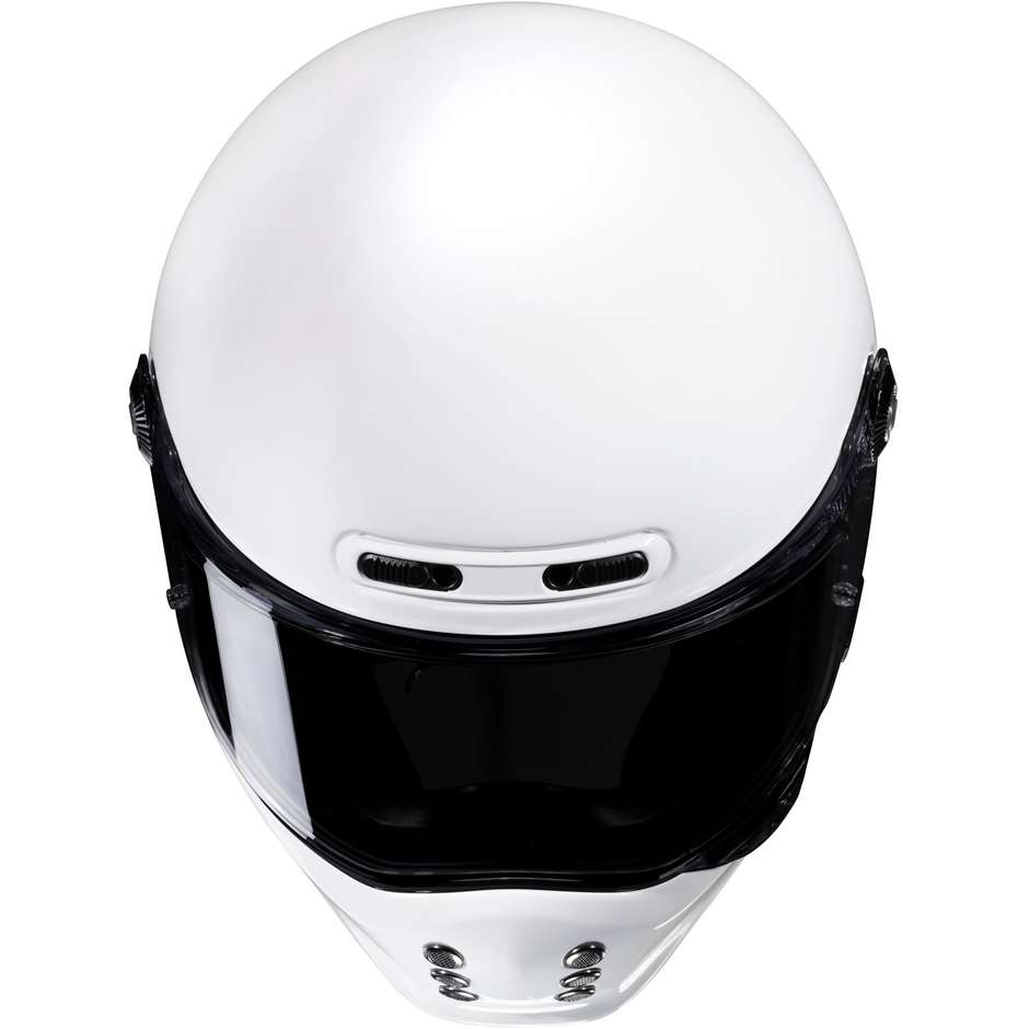 Casque Moto Intégral Hjc V10 Blanc