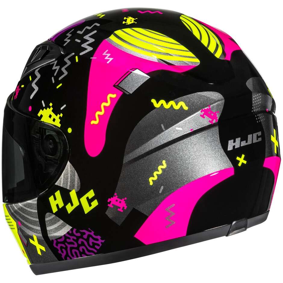 Casque moto intégral HJC Y10 MIKA MC3H pour enfants