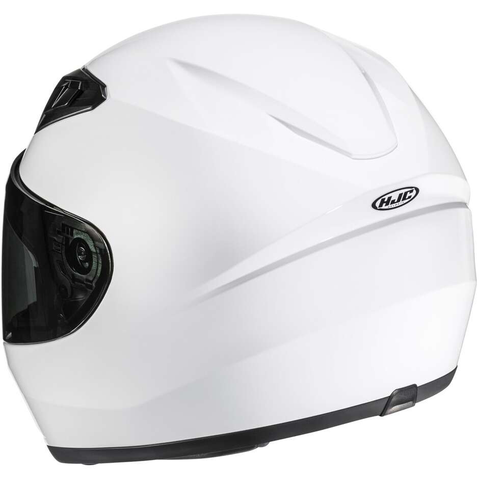 Casque moto intégral HJC Y10 pour enfant, blanc perle