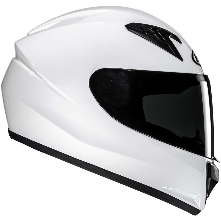 Casque moto intégral HJC Y10 pour enfant, blanc perle