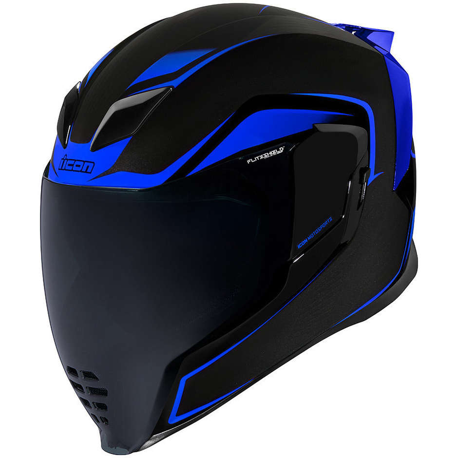 Casque Moto Intégral Icon AIRFLITE CROSSLINK Bleu