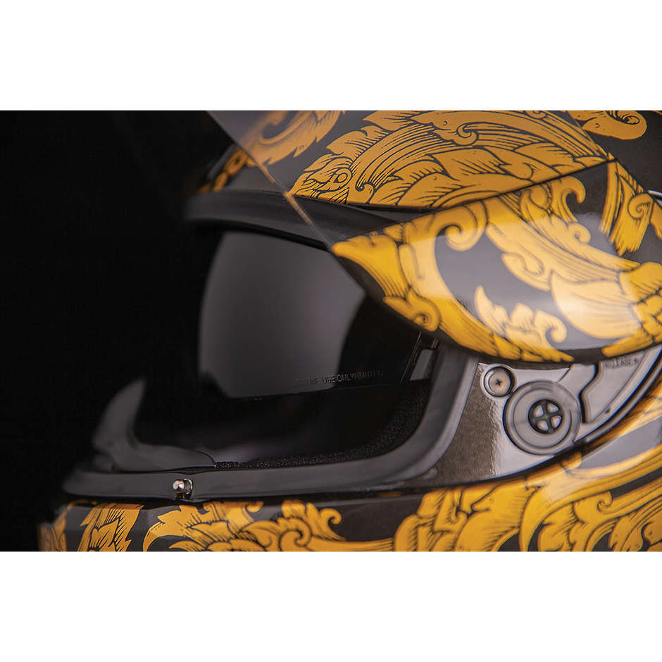 Casque Moto Intégral Icon AIRFORM ESTHETIQUE Or