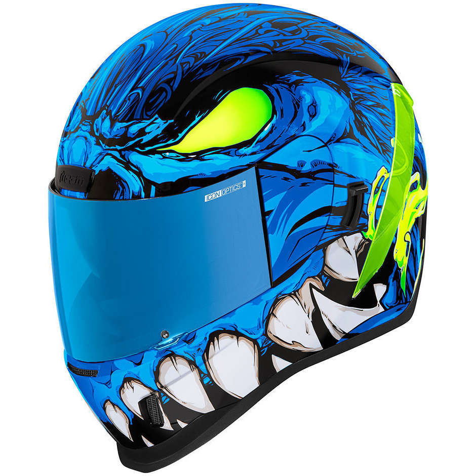 Casque Moto Intégral Icon AIRFORM MANIK´R Bleu