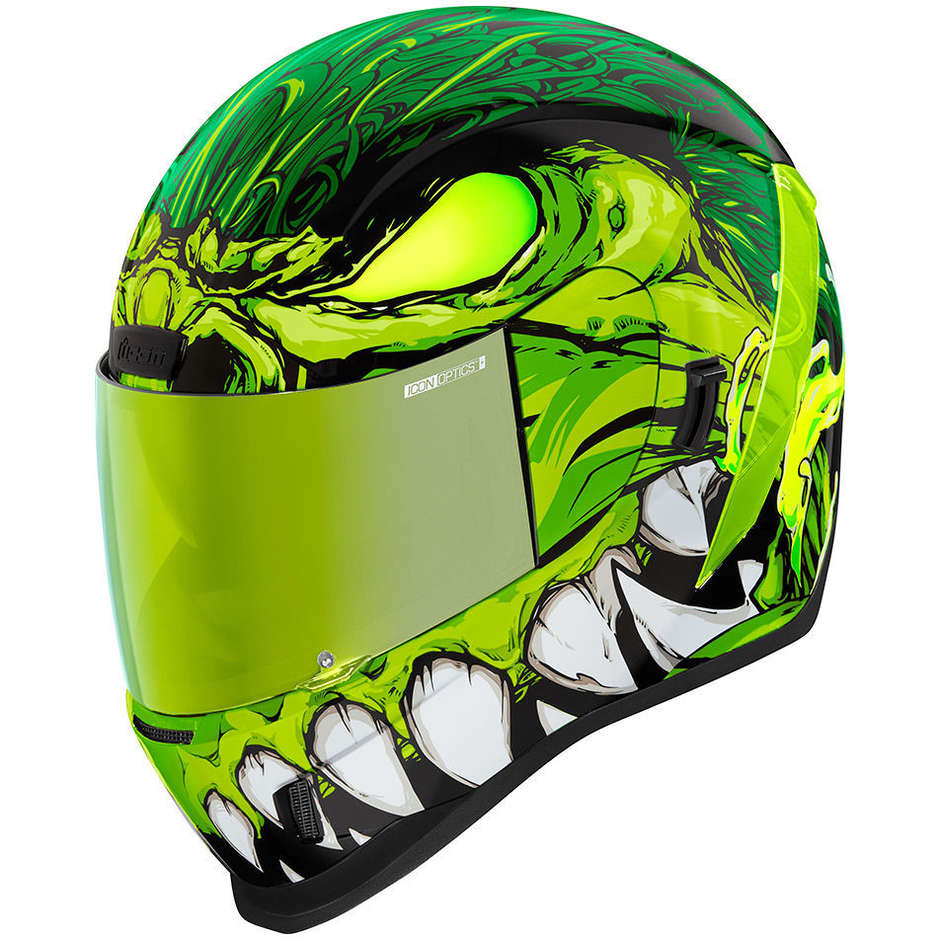 Casque Moto Intégral Icon AIRFORM MANIK´R Vert