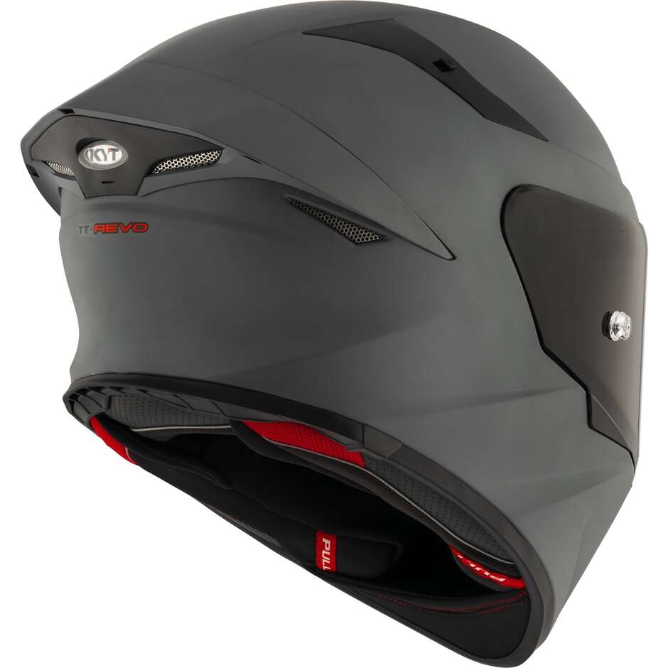 Casque moto intégral Kyt KYT TT-REVO PLAIN Mat GRL Gris