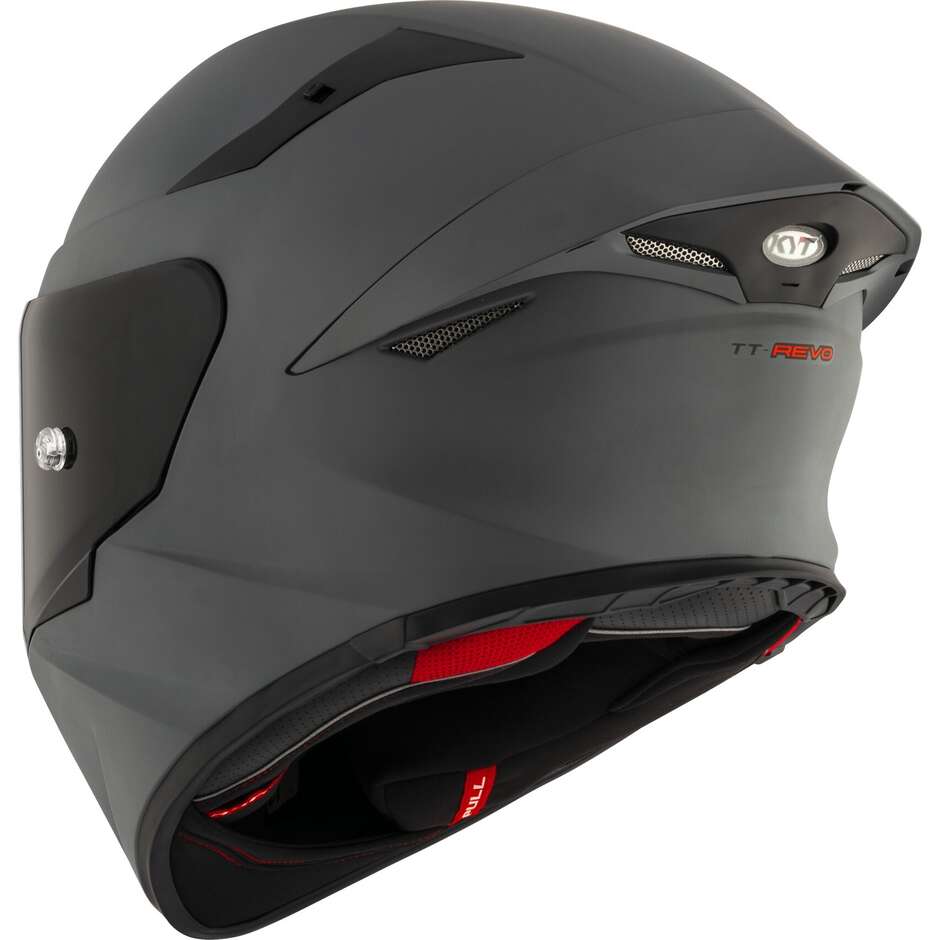 Casque moto intégral Kyt KYT TT-REVO PLAIN Mat GRL Gris