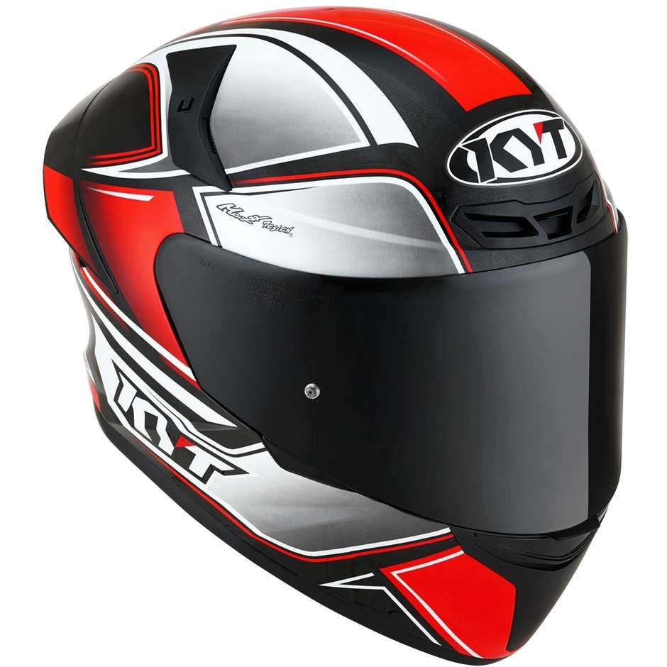 Casque Moto Intégral KYT TT-COURSE TOURIST Fluo Red