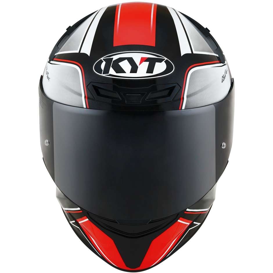 Casque Moto Intégral KYT TT-COURSE TOURIST Fluo Red