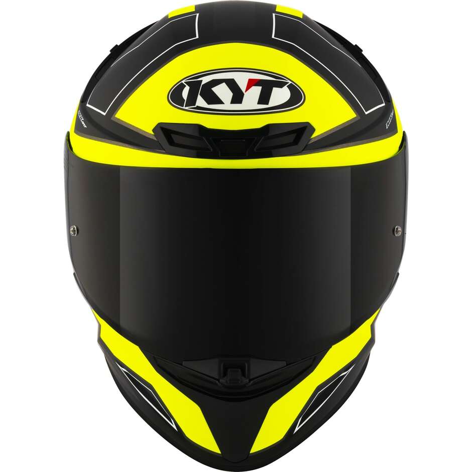 Casque moto intégral Kyt TT-REVO ELECTRON noir jaune